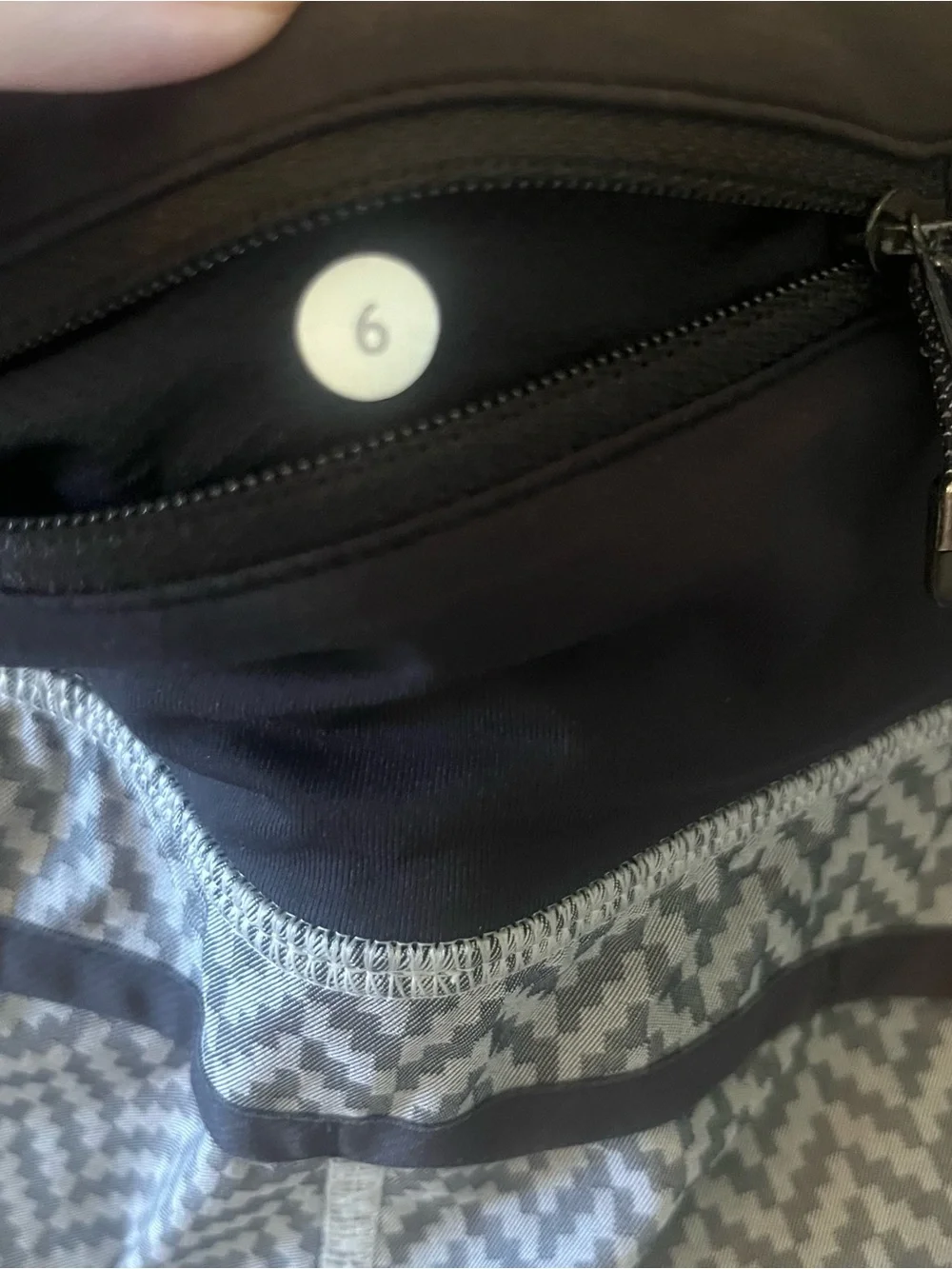 Lululemon Run Times Short *2 Giant Herringbone Swift Black White 6